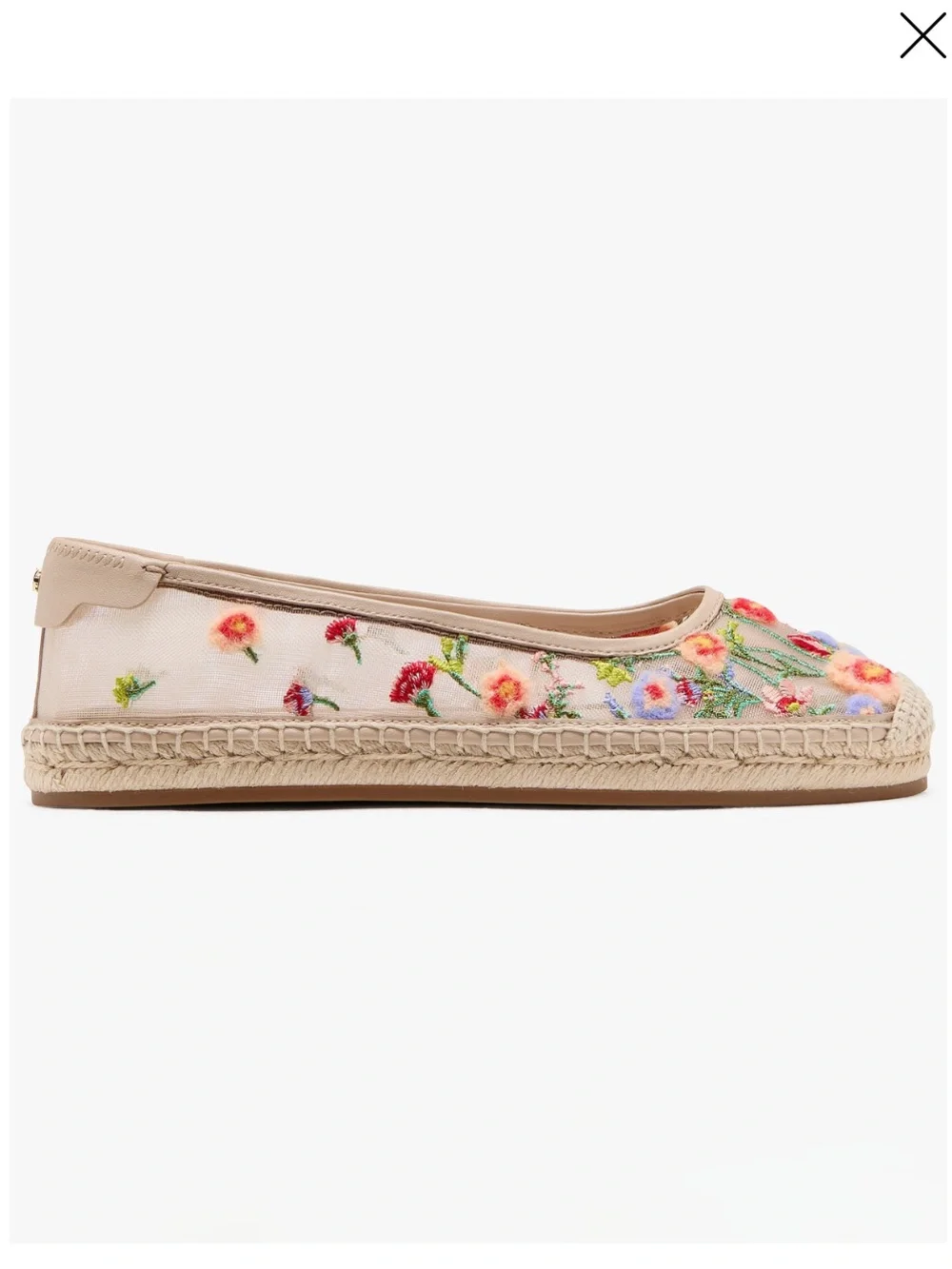 kate spade new york Women Whimsical Garden Mesh Espadrille Ballet Flats Size 9